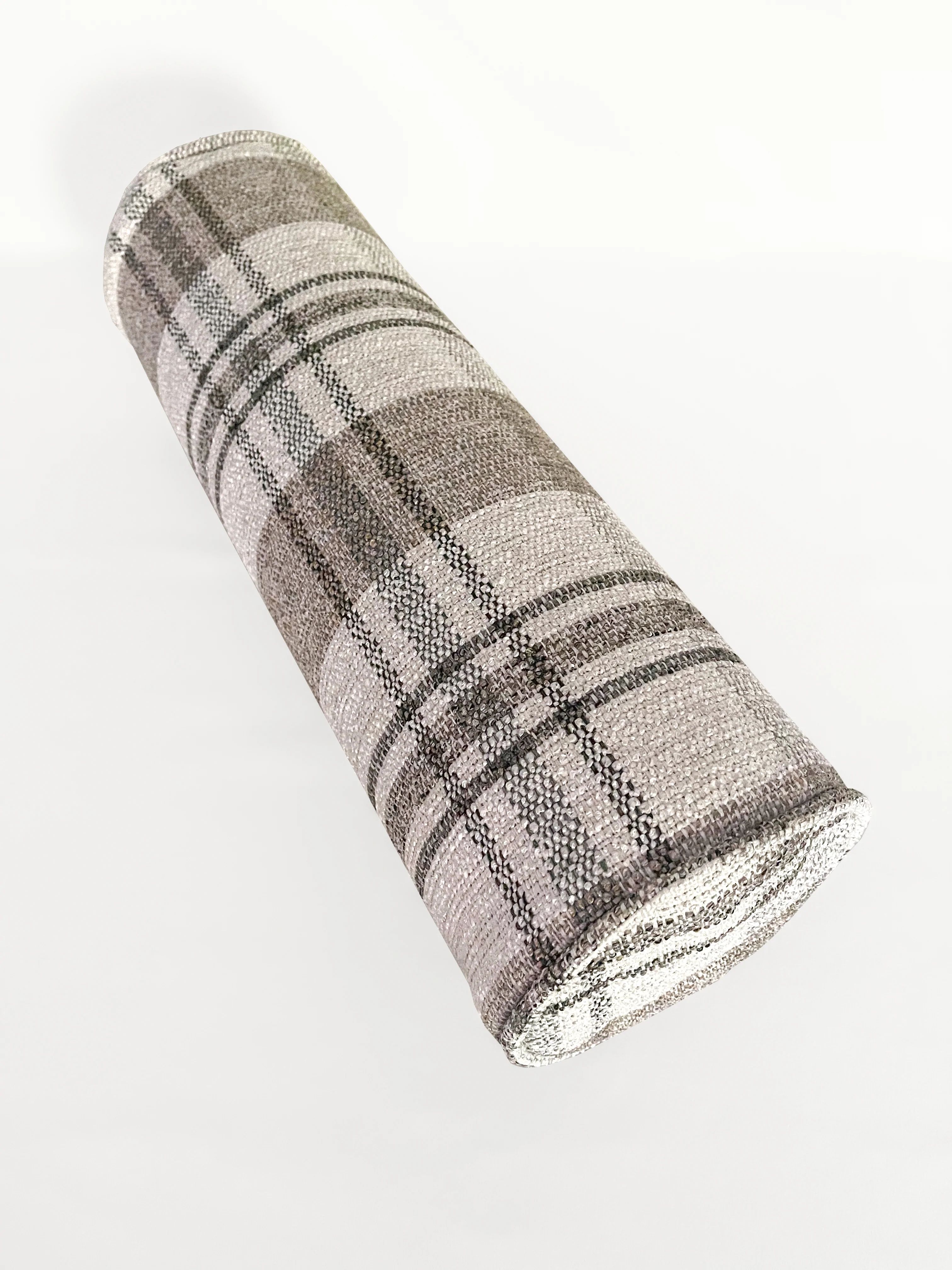 Plaid Performance Woven Bolster Pillow | Handcrafted in Knoxville, TN | Cielle Home