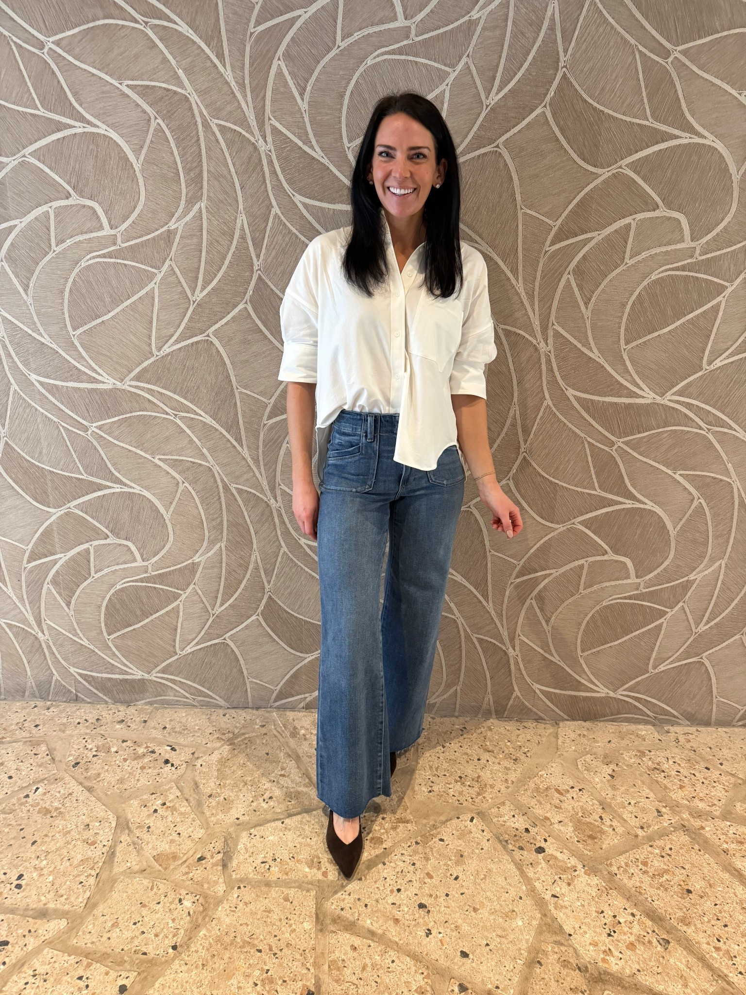 Wearing my TTS! Can size down if you don’t love tops too oversized. 

#LTKootd #LTKgrwm #LTKWorkwear