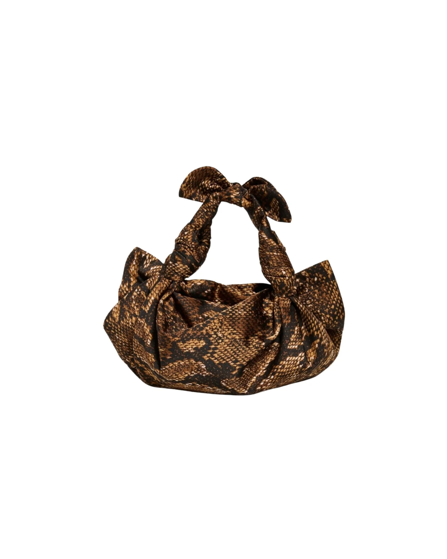 SNAKESKIN NLA SILK KNOT BAG | NLA Collection