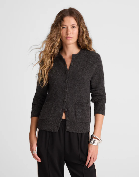 Patch-Pocket Cotton-Blend Cardigan | Madewell