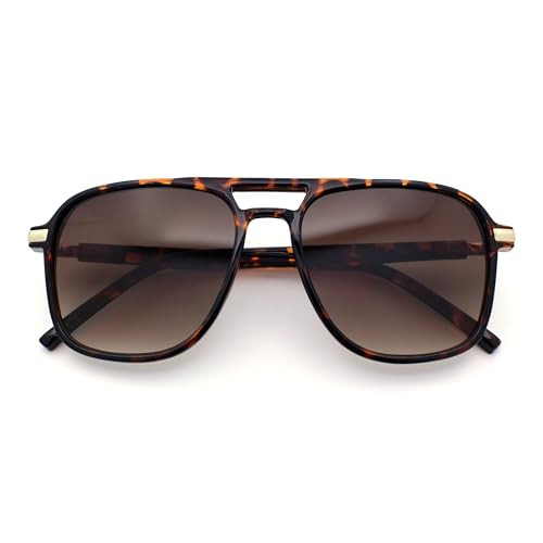 SA106 Mens Retro Classy Racer Tear Drop Mogul Luxury Sunglasses Tortoise - Brown | Amazon (US)