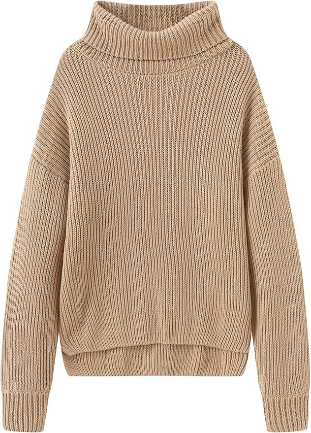 Fancy Stitch Women's Turtleneck Regular Fit Rib Knitted Sweater | Amazon (US)