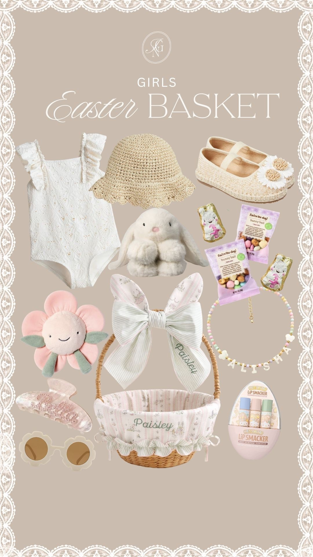 Girls Easter basket inspo for the girls 🐇🤍

#girlseasterbasket #girlsbasket #girlseastergift #easterbasket #girlsswimwear #girlsshoes #girlsspringbreak #bunnygifts #bunnyears #toddlergirls

#LTKKids #LTKSeasonal #LTKmomlife