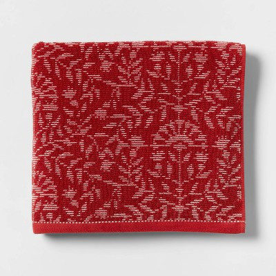 Americana Floral Bath Towel Red - Threshold™ | Target