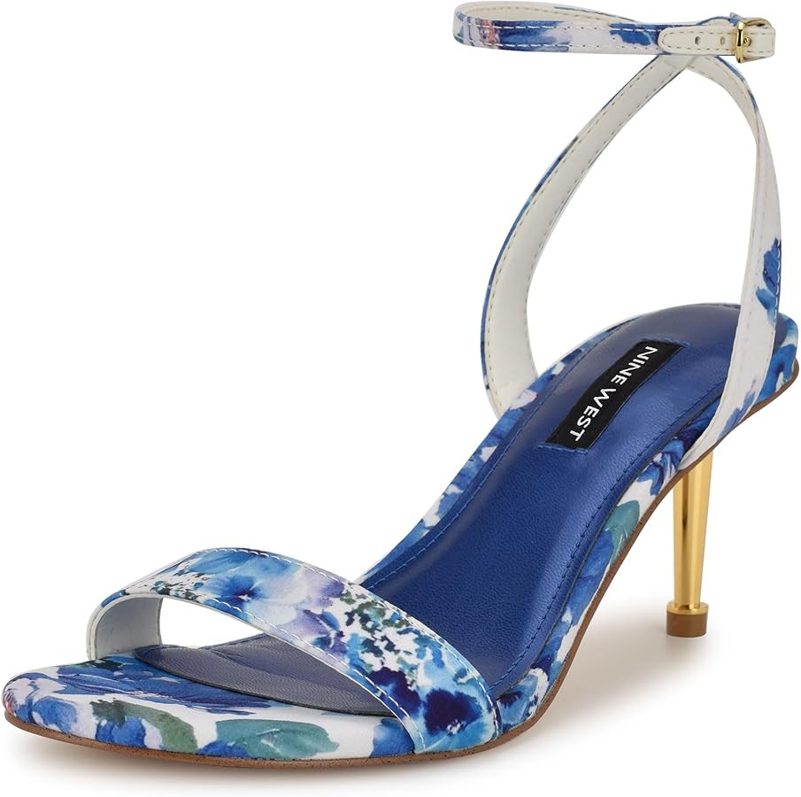 Nine West Womens Anny Ankle Strap Heeled Sandals | Amazon (US)
