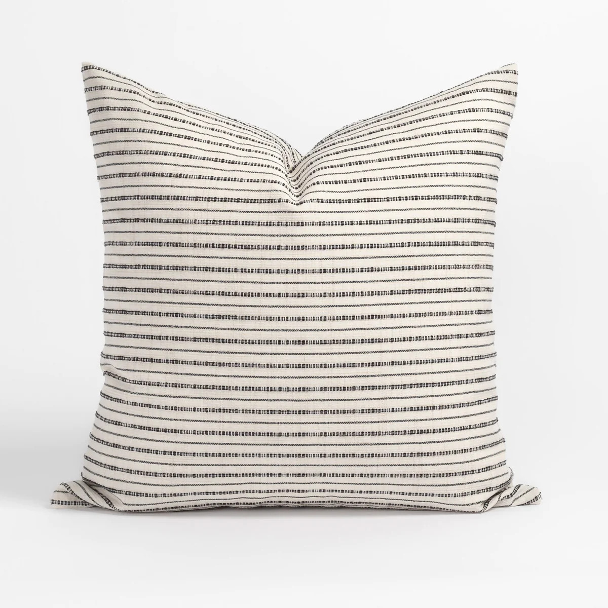 Misto Stripe 20x20 Pillow, Cream & Black | Tonic Living
