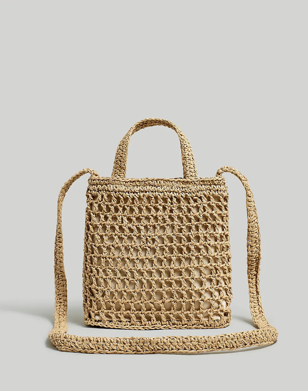 The Small Transport Crossbody: Straw Edition | Madewell