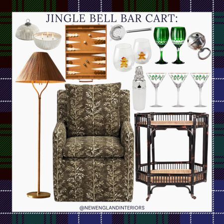 New England Interiors • Jingle Bell Bar Cart

TO SHOP: Click the link in bio or copy and paste this link into your web browser 

#newengland #home #green #entertaining #cocktails #barcart #mocktails #drinks #bar #jinglebells #christmas #holidays #holidaydecor

#LTKhome #LTKHoliday #LTKSeasonal