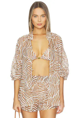 Vix Swimwear Moana Short Cover Up in Multi from Revolve.com | Revolve Clothing (Global)