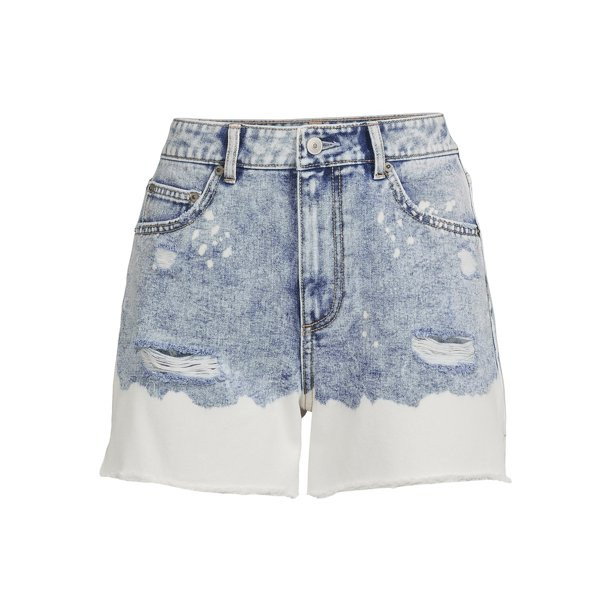 No Boundaries Juniors' High Rise Denim Shorts - Walmart.com | Walmart (US)