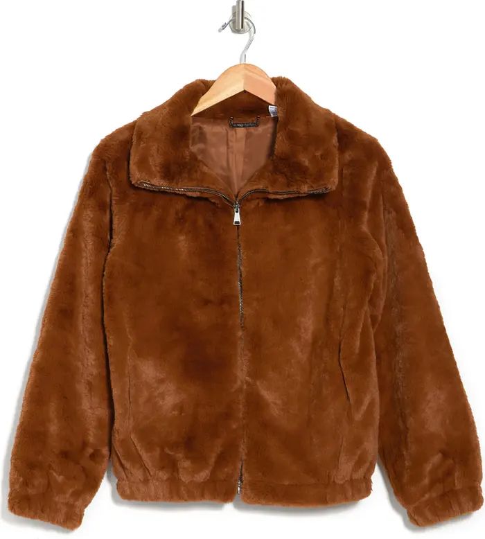Faux Fur Zip Front Jacket | Nordstrom Rack