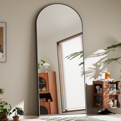 BEAUTYPEAK Rectangle With Rounded Top Full Length Mirrors | Target
