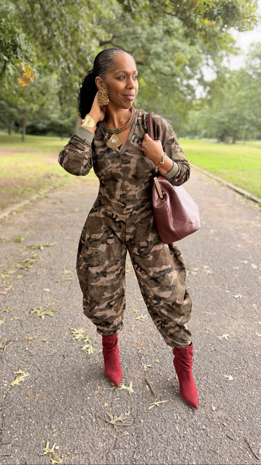 60 is the new 60. 🤎✨

Older. Wiser. And more comfortable being ME.

This barrel jumpsuit is such a fun fall look, especially paired with a pop of burgundy. 🍂

OUTFIT DETAILS
🤎 Barrel Jumpsuit: AKIRA
👢 Booties: Jessica Simpson
👜 Kisslock Bag: Amazon

Shop this look through my LTK. ✨

#LTKStyleTip #LTKOver40 #LTKFashion #FallStyle #StyleAt60