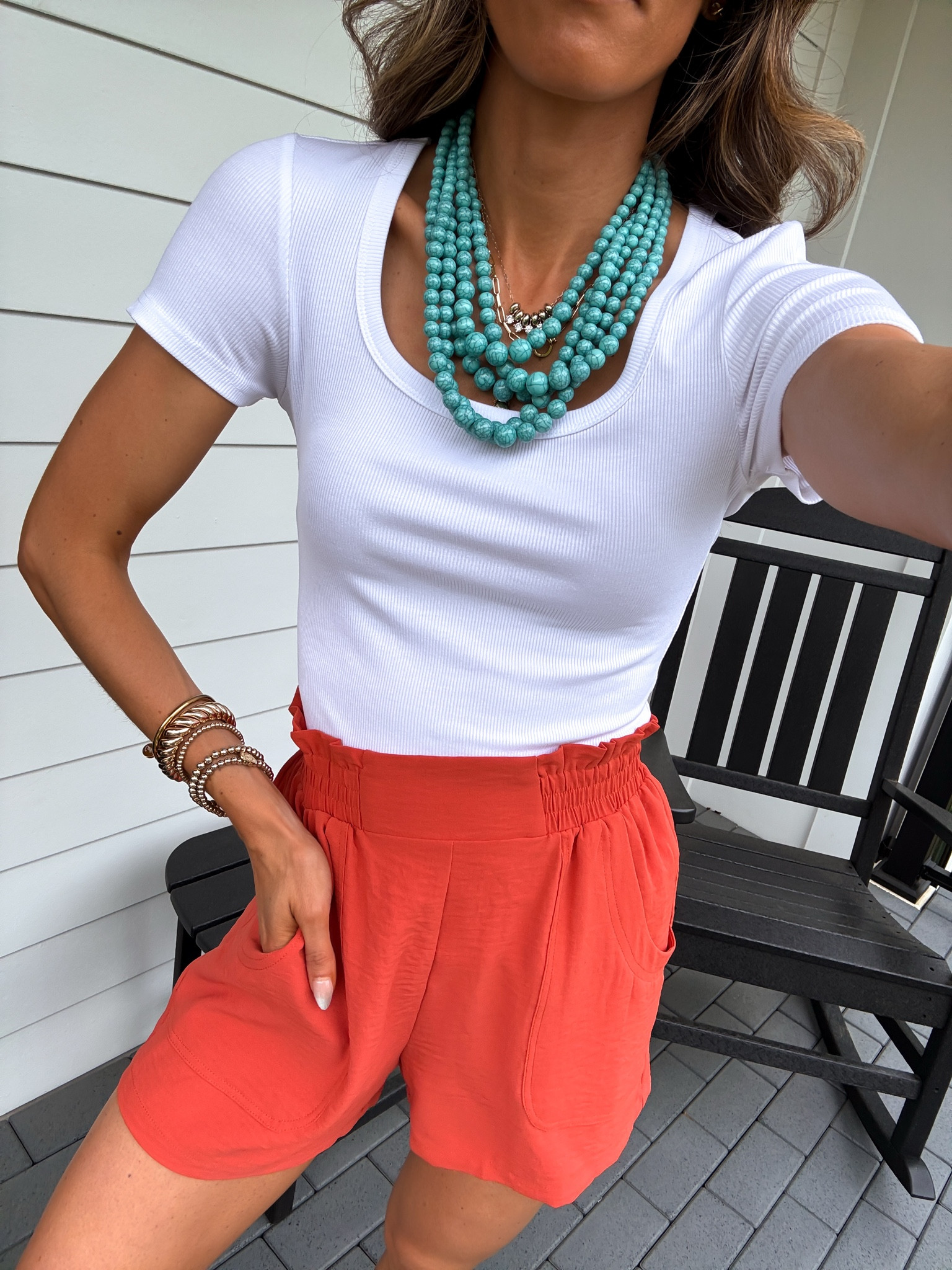 Wearing xsmall top and small shorts

#LTKootd #LTKgrwm #LTKmomlife