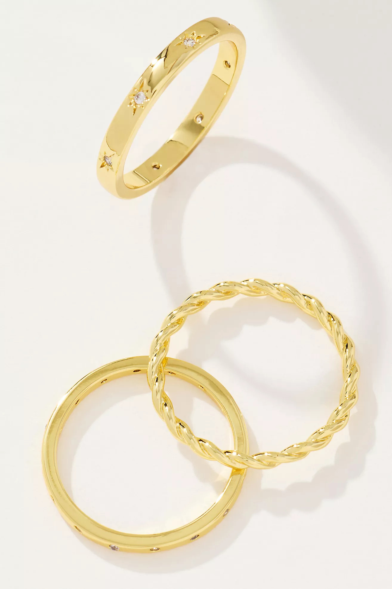 Uncommon James Triad Rings, Set of 3 | Anthropologie (US)
