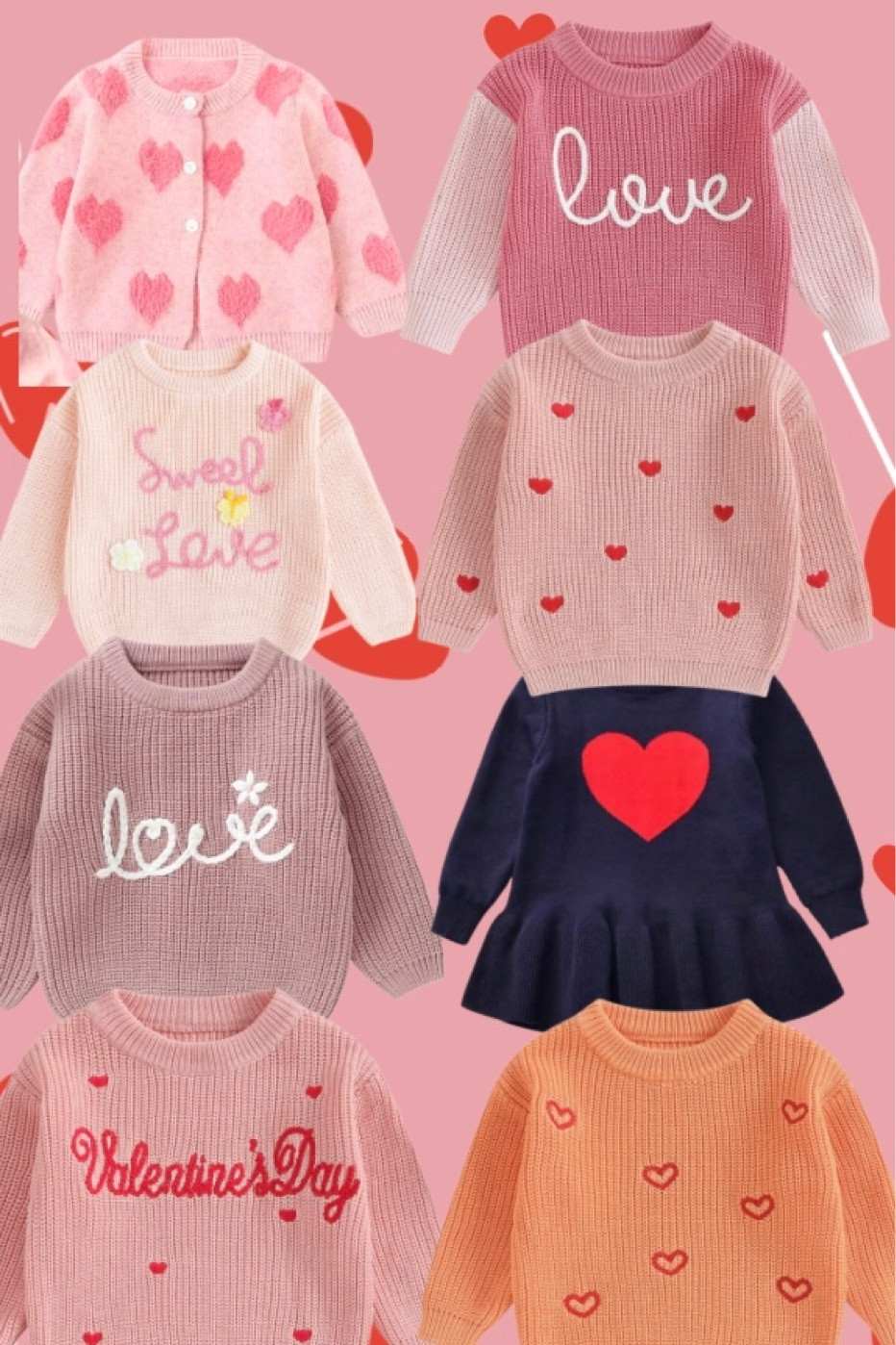 Little girlie vday sweaters ❤️💓💌💞💖💘💗💝💐🌹

#LTKbaby #LTKSeasonal #LTKkids