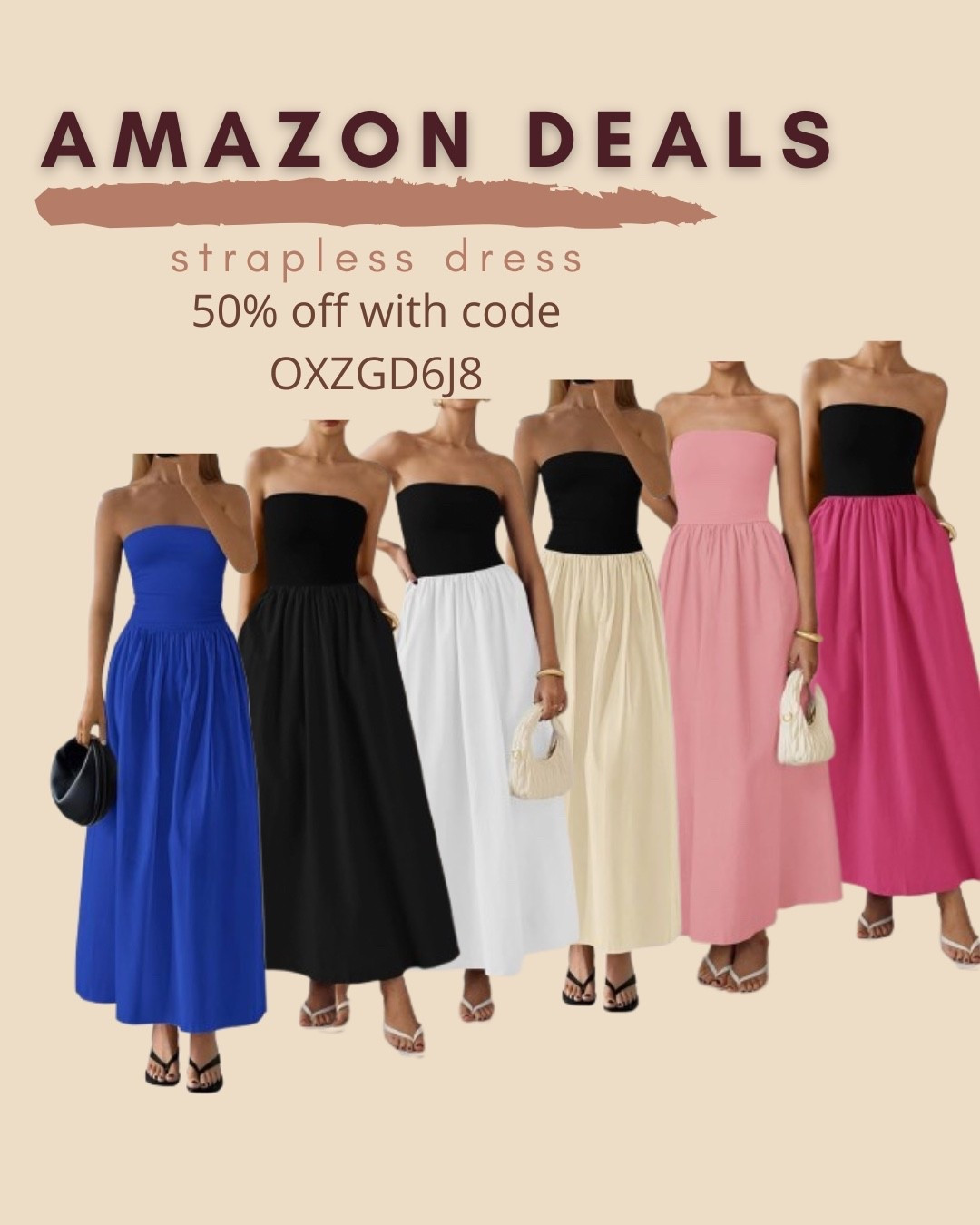 $24 ends 5/12

Amazon fashion
Amazon deals
Strapless dress

#LTKSaleAlert