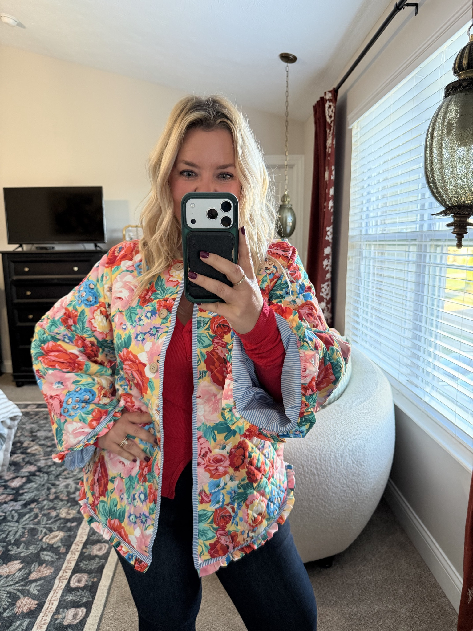 I am betting this quilted floral jacket isn’t for everyone but I think it’s so cute!! It’s from Shein so I linked everything from my recent Shein order as I know that site scares some people but I sorted through the not so great stuff to find you all the GREAT ones! Scroll my LTK to see them all styled & remember Shein offers FREE returns so don’t be scared to try them! I sized down to a med from my usual Lg  

#LTKMidsize #LTKPetite #LTKmomlife