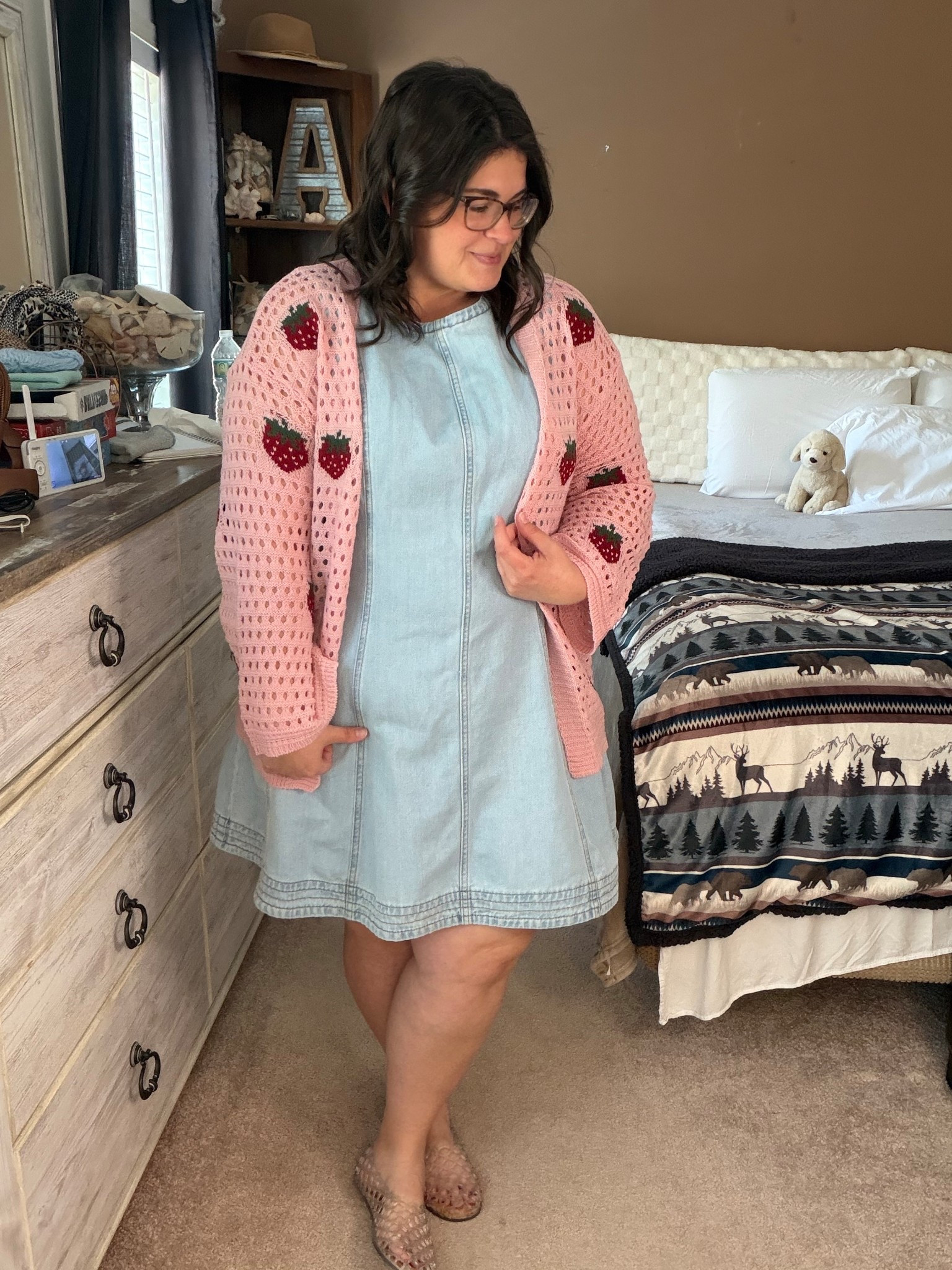 This fit and flare dress with this strawberry knit cardigan is an instant obsession. The pink with the strawberries gives all the springtime vibes and the lightness of the dress would be perfect all year long. 

#LTKootd #LTKMidsize #LTKPlusSize