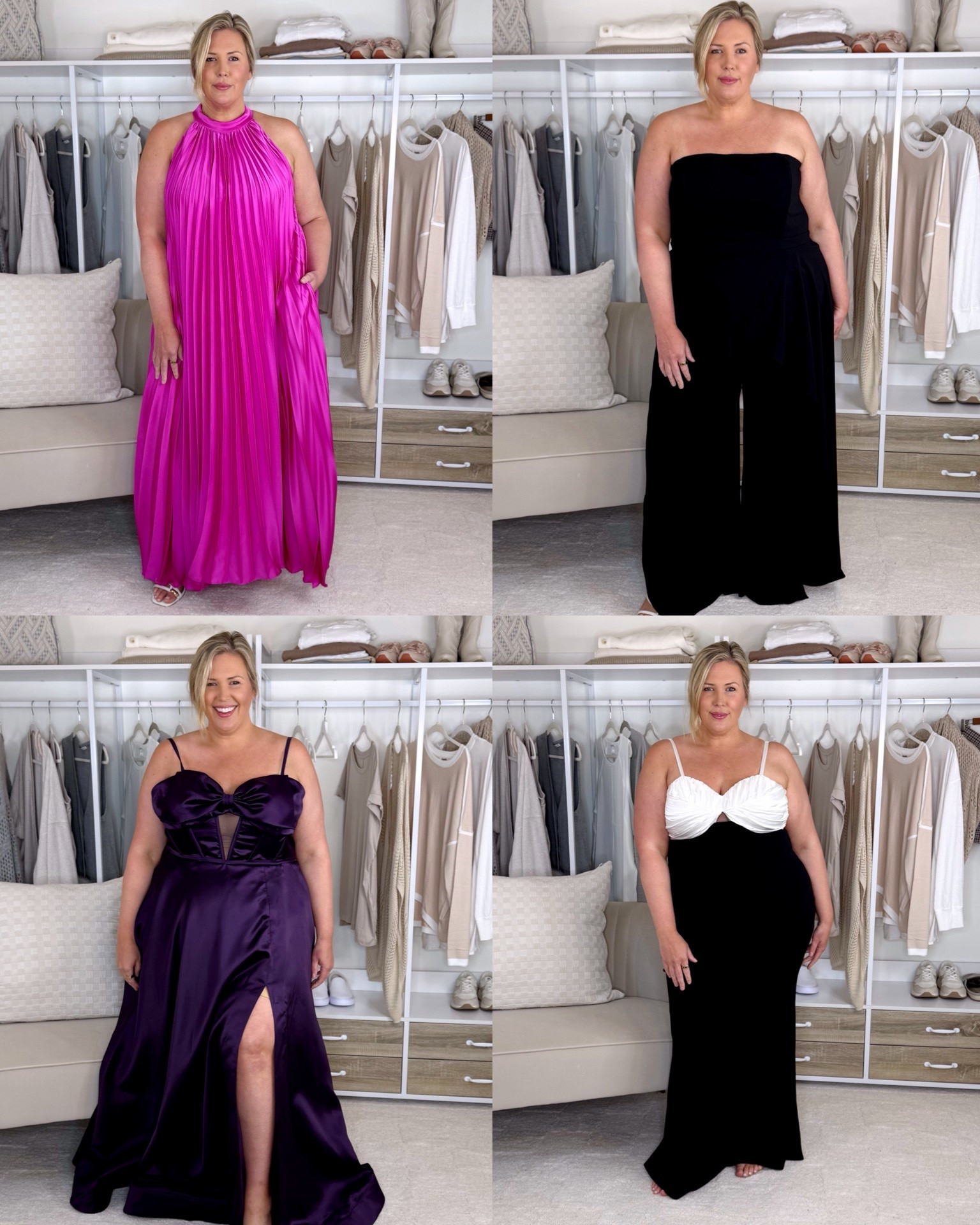 Macys occasion dresses. Wearing a 18W in all! Purple gown was too small to zip so I’d need a 20W. Plus size, outfit inspo, occasion dresses, summer fashion, mom life, apron belly

#LTKSeasonal #LTKPlusSize #LTKMidsize