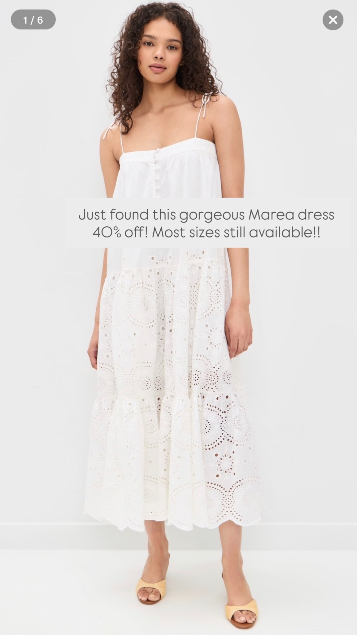 Just found this gorgeous Marea dress 40% off! Most sizes still available!! Perfect for Memorial Day weekend and all summer long 🙌🏻

#LTKSaleAlert #LTKdayinmylife #LTKootd