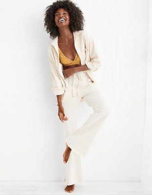 Aerie Weekend Kick-It High Waisted Flare Pant | American Eagle Outfitters (US & CA)