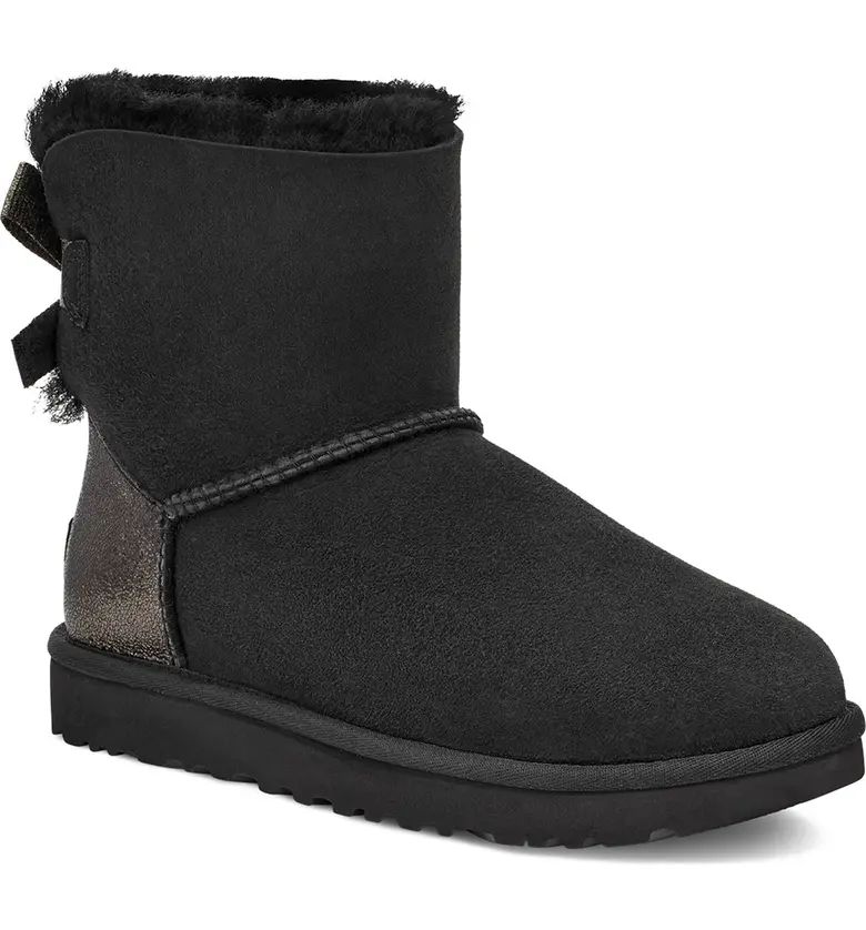 UGG® Mini Bailey Bow II Genuine Shearling Bootie | Nordstrom | Nordstrom