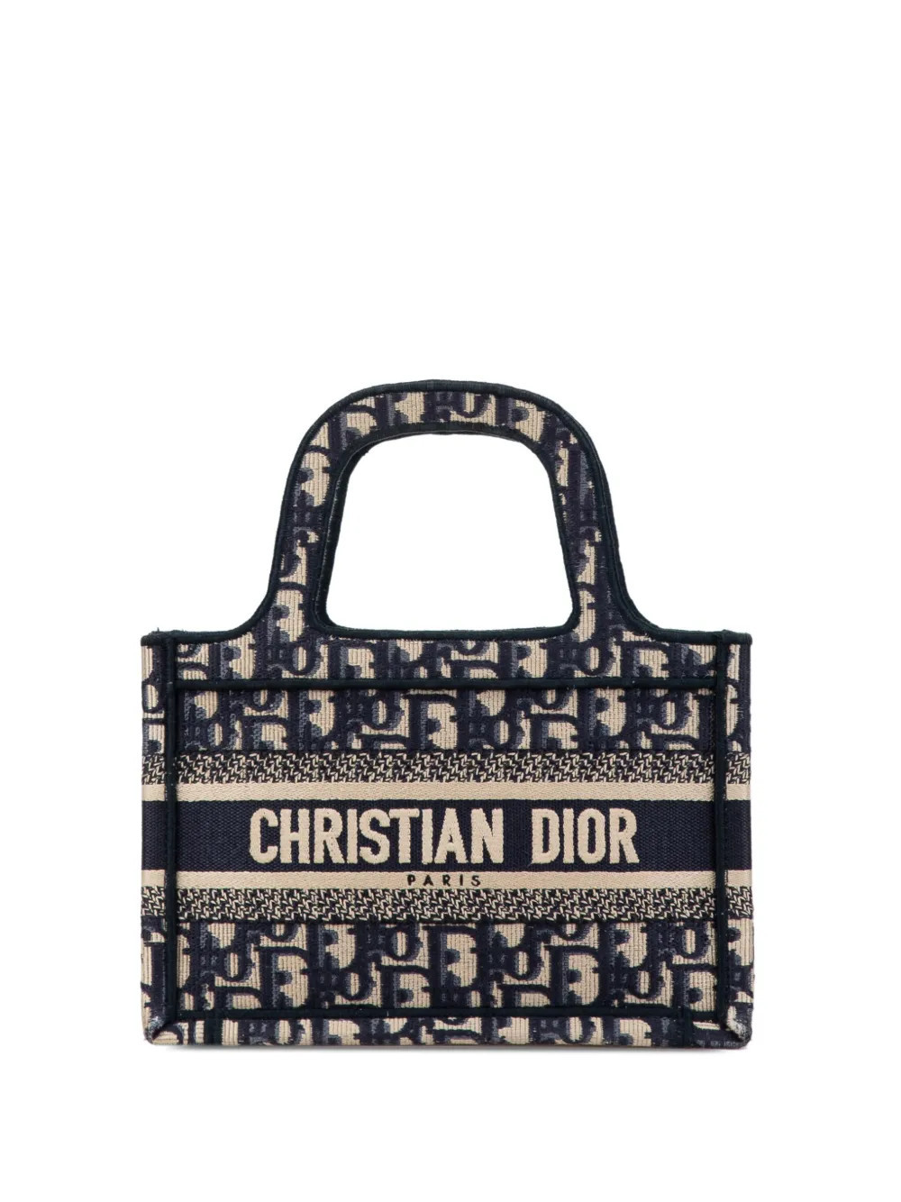 Christian Dior Pre-Owned 2020 Mini Oblique Book Tote handbag - Blue | Farfetch Global
