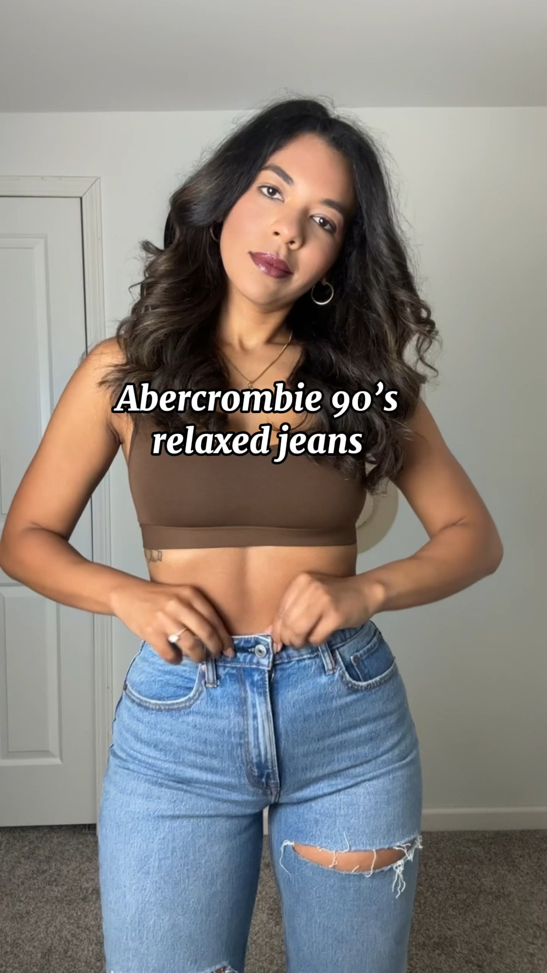 The best jeans!!! Abercrombie jeans curve love 28 long- denimaf for additional 15% off! Size 6 fashion- outfit inspo wearing color medium destroy 

#LTKstyletip #LTKfindsunder50 #LTKSpringSale