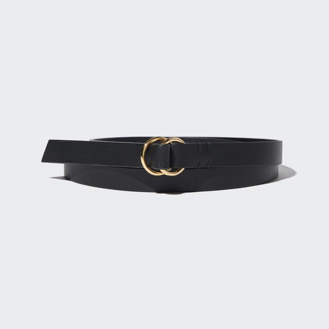 Double Ring Narrow Leather Belt | UNIQLO (UK)