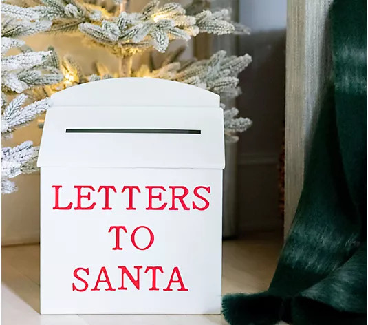 13" Metal Letters to Santa Mailbox by Lauren McBride - QVC.com | QVC