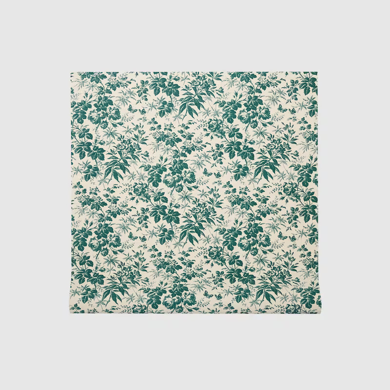 GUCCI Herbarium Print Wallpaper, Green | Gucci (US)
