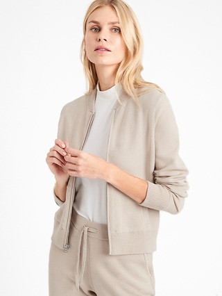 Bomber Sweater Jacket | Banana Republic (US)