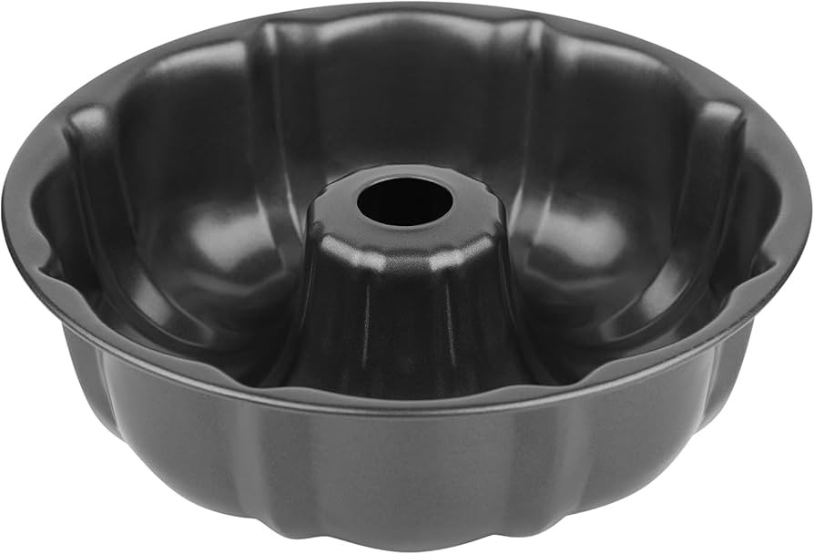 9.5" Non-stick Cake Pan, Heavy Duty Carbon Steel Fluted Tube Round Baking Pan,Buntz Pound Cake Pa... | Amazon (US)