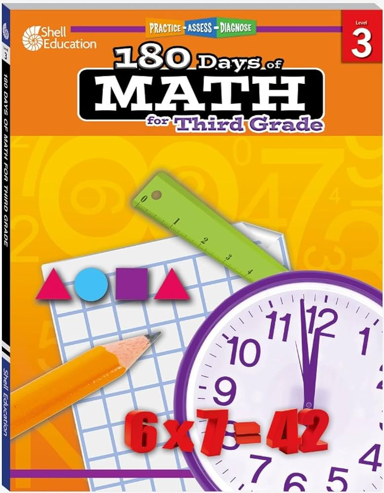 Shell Education 180 Days of Math for Third Grade | Amazon (US)