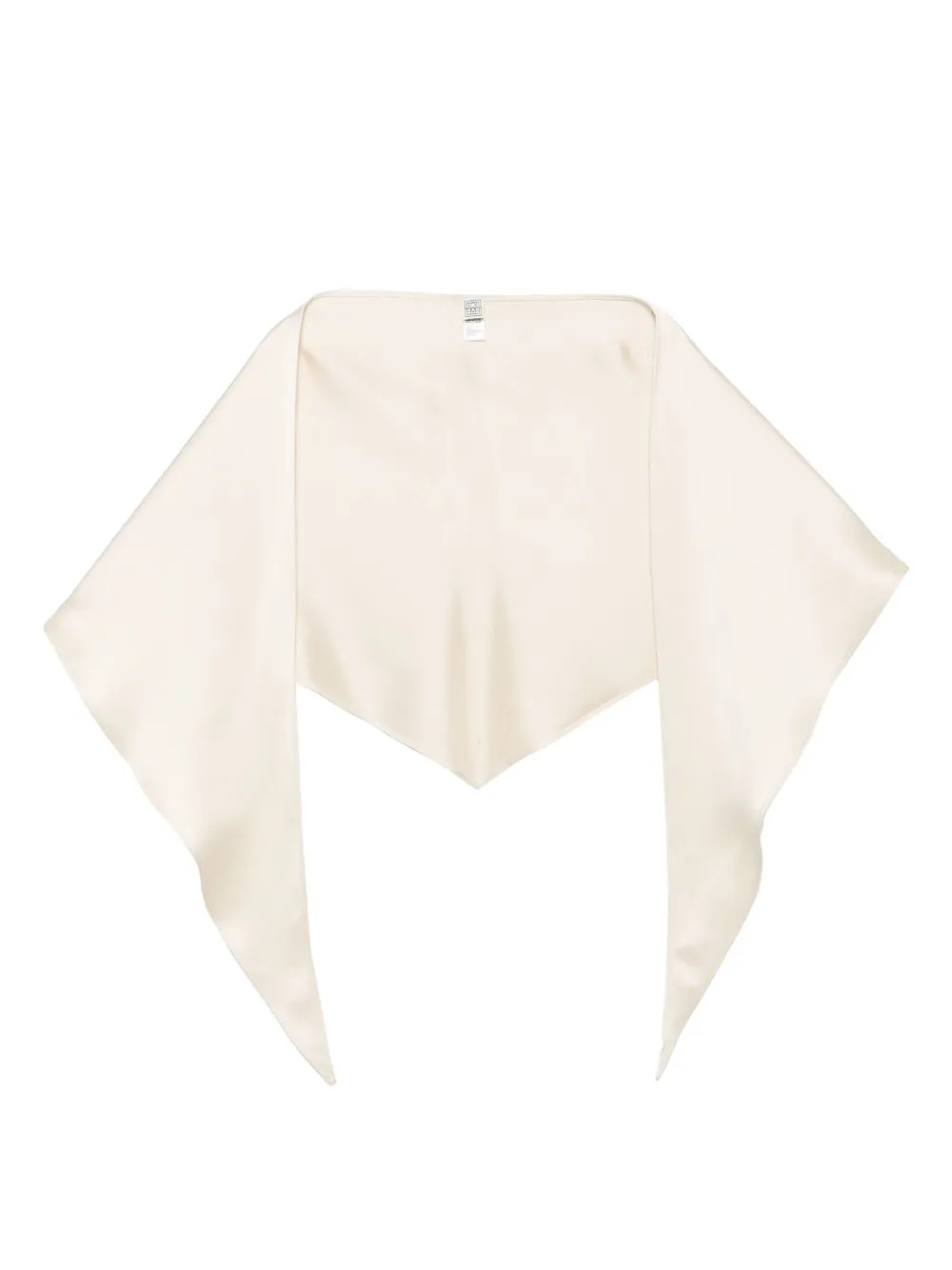 TOTEME Satin Triangle Scarf - Farfetch | Farfetch Global