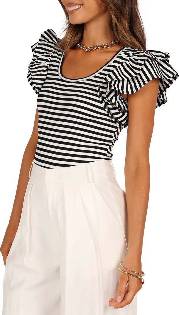 Petal & Pup Martina Stripe Rib Top | Nordstrom | Nordstrom