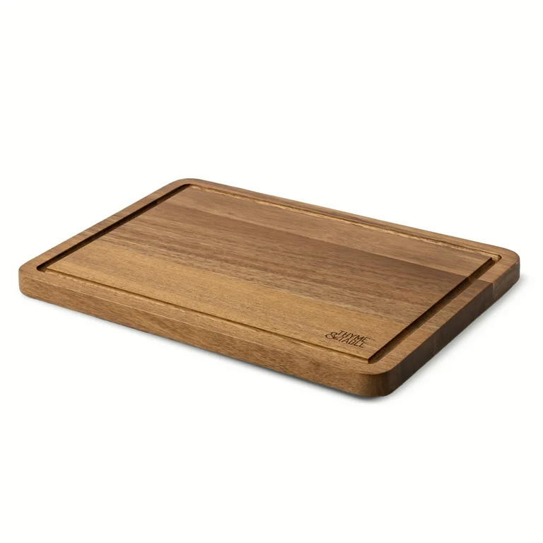 Thyme & Table Medium 10"x14" Acacia Wood Cutting Board with Triangle Shaped Anti-Slip Feet | Walmart (US)