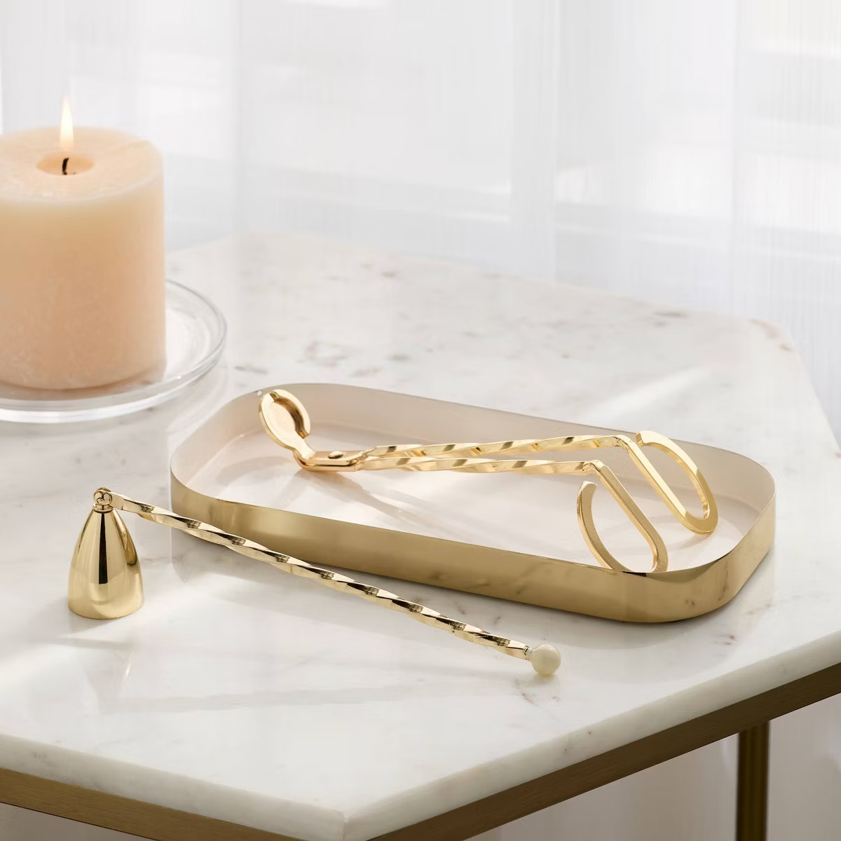 3pc Candle Tool Accessory Set Gold - Threshold™ | Target