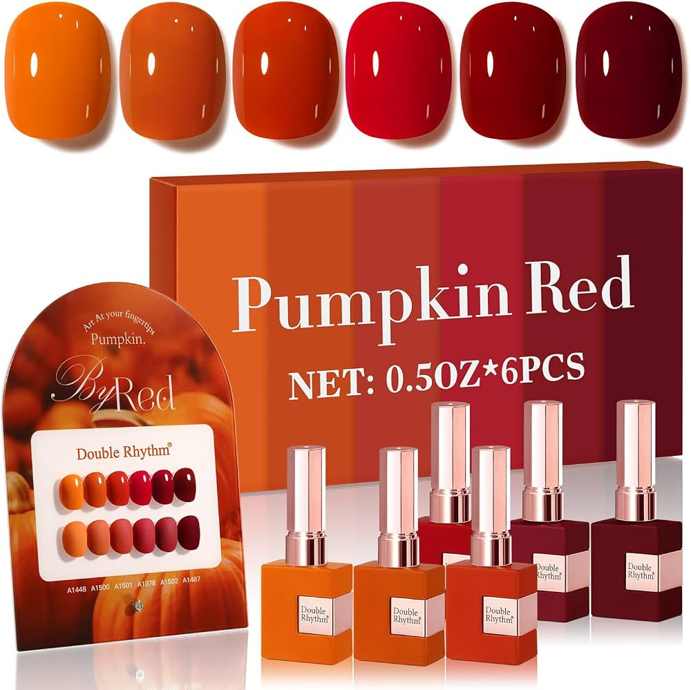 Double Rhythm 6 Pcs 15 ML Gel Polish Set Same Color Same Bottle Soak Off Gel Polish Kit Nail Art ... | Amazon (US)