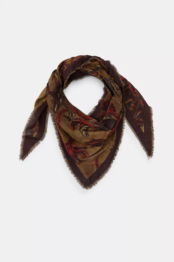 FLORAL PRINT BANDANA | Zara US