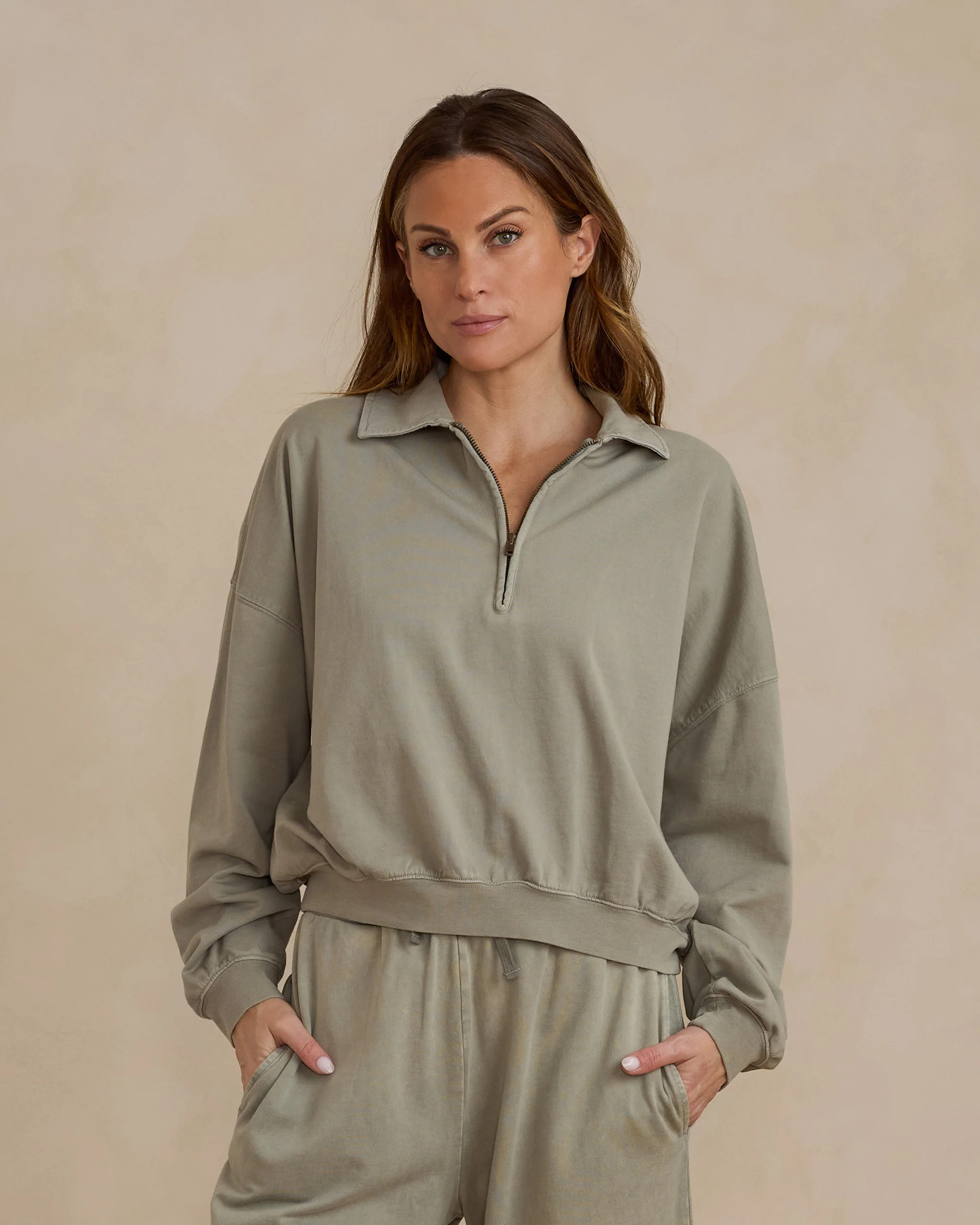 Quarter Zip Pullover | Laurel | Rylee + Cru