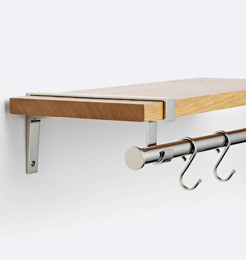 Strap and 24" Rod Brackets & Shelf Set | Rejuvenation