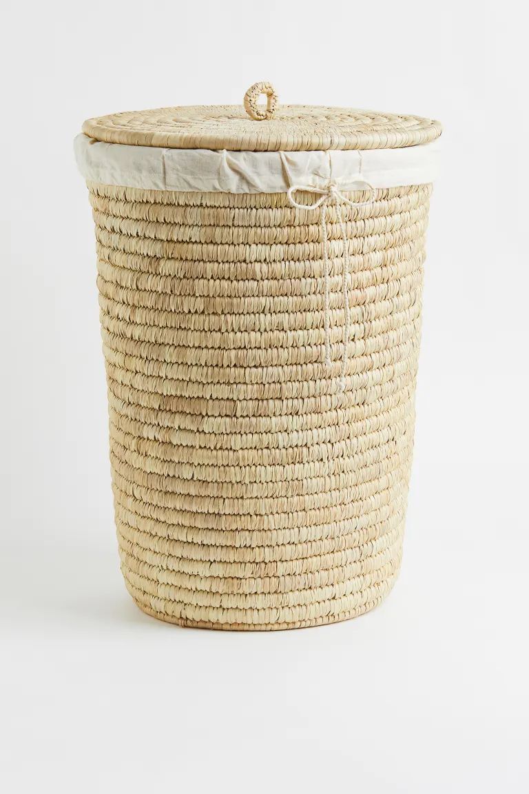Straw Laundry Basket - Light beige - Home All | H&M US | H&M (US + CA)