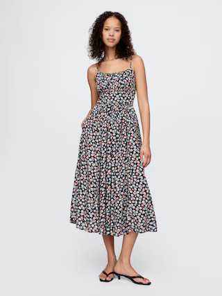 Tie-Strap Cami Midi Dress | Gap (US)