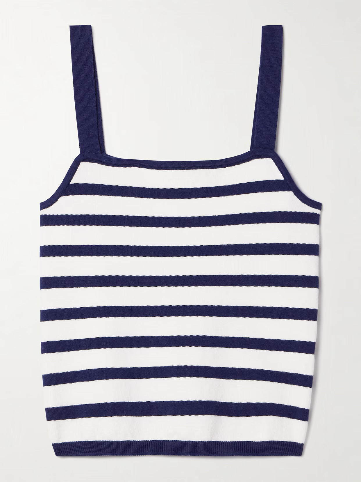 La Ligne - Striped Cotton-blend Tank - Blue | NET-A-PORTER (US)