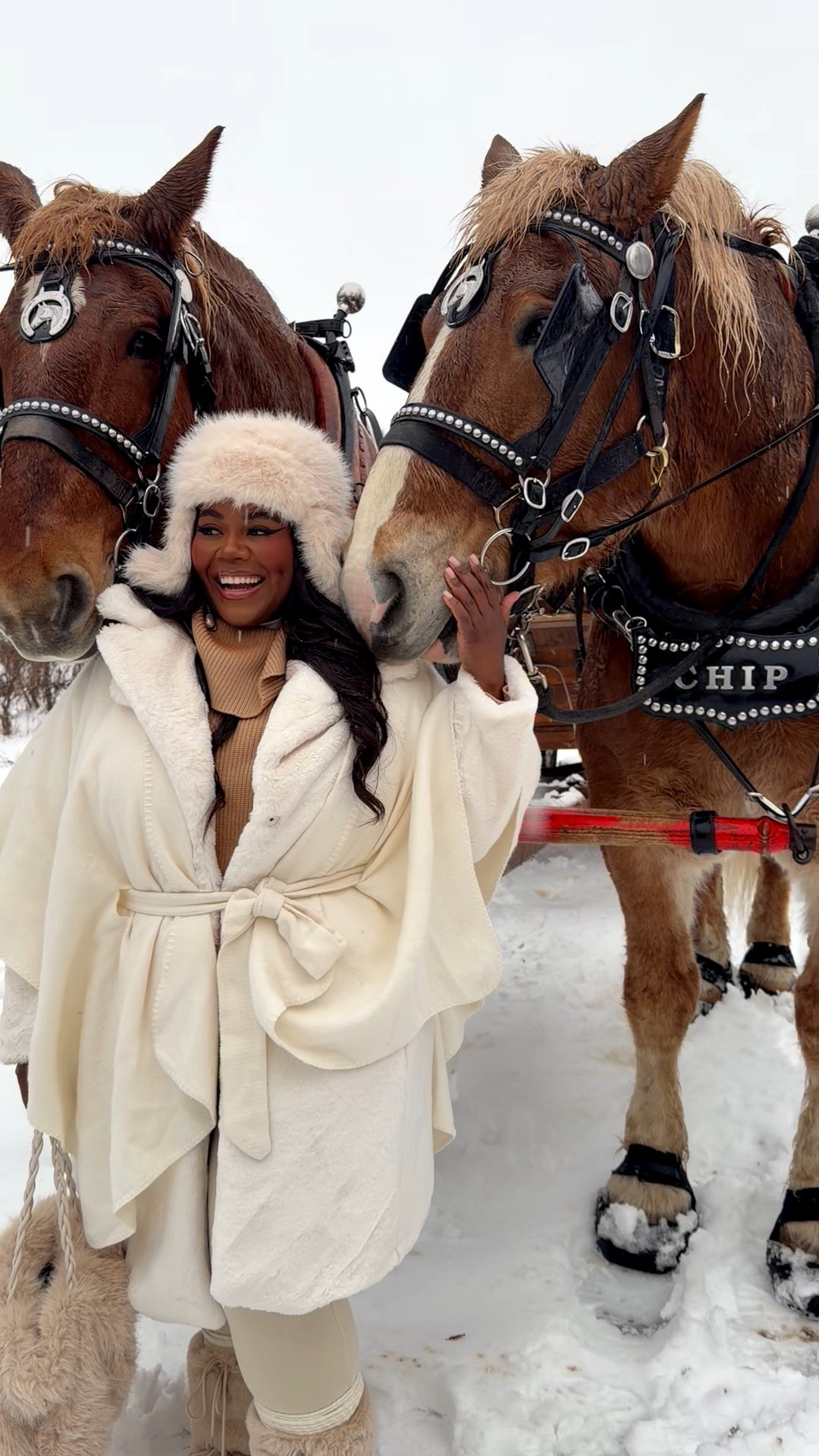 the horse knew I smelled goodt okay! 

Loved my outfit for horse sleighing — it’s a torrid holiday 

#LTKSaleAlert #LTKPlusSize #LTKFindsUnder100