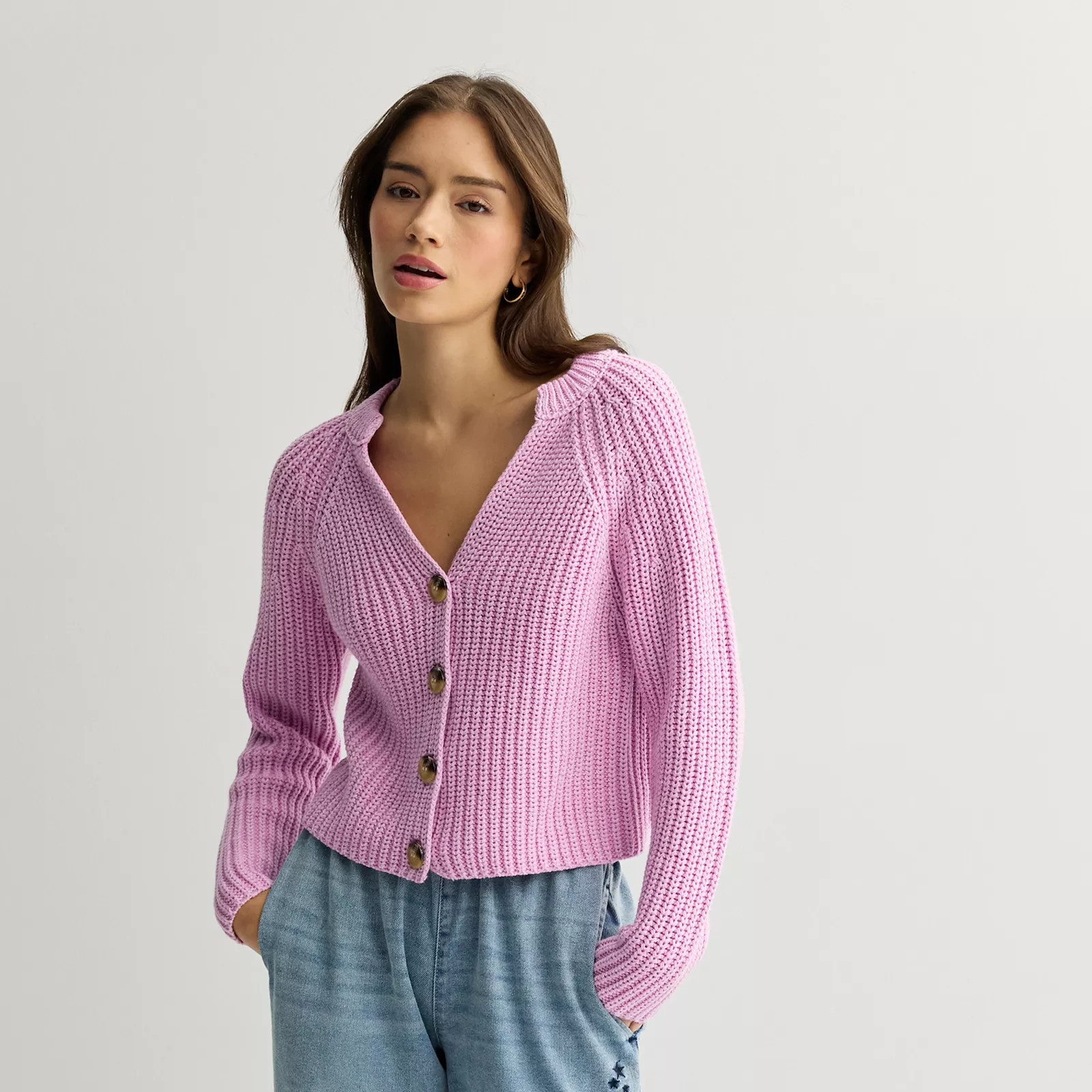 Juniors' SO® Chunky Cardigan Sweater | Kohl's