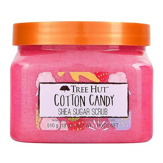 Tree Hut Shea Sugar Exfoliating Body Scrub Cotton Candy, 18 oz | Amazon (US)