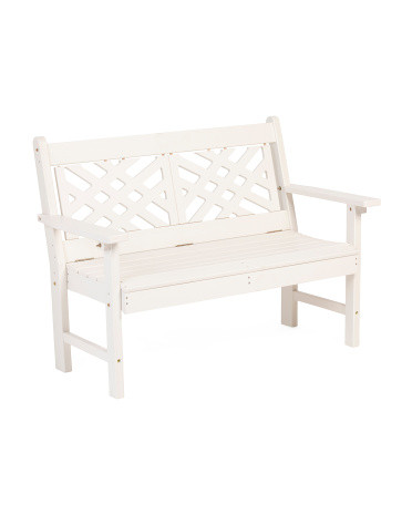 35in Outdoor Criss Cross Bench | Pillows & Decor | Marshalls | Marshalls